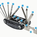 16-in-1 Velosipēda Remonta Instrumentu Komplekts 