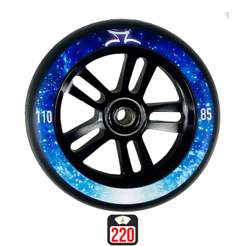 AO Nebula 110mm black scooter wheels, 1 gab.