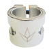 Blunt 2 Bolts Twin Slit Clamp Chrome