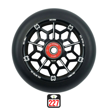Core Hex Hollow 110mm black skrejriteņu riteņi, 1 gab.