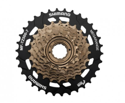 Shimano MF-TZ500 7 ātrumu brīvrumba, 14–34T