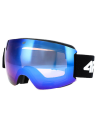 Unisex multicolour ski goggles - black